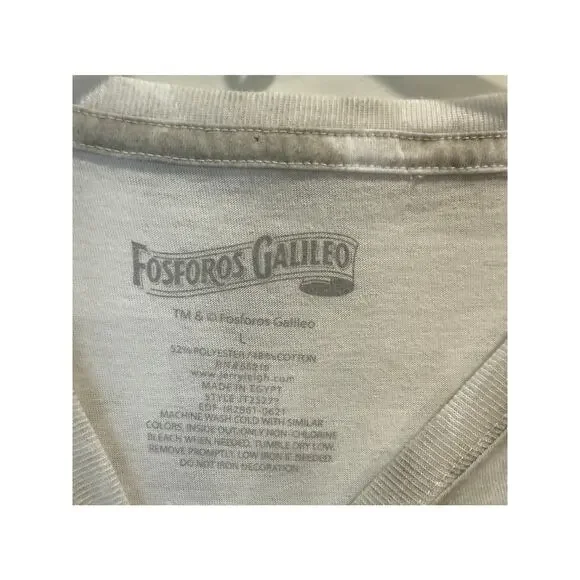 Women's Fosforos Galileo T-shirt Large Dia De Los Muertos Sugar Skull tie-dye - Picture 3 of 5